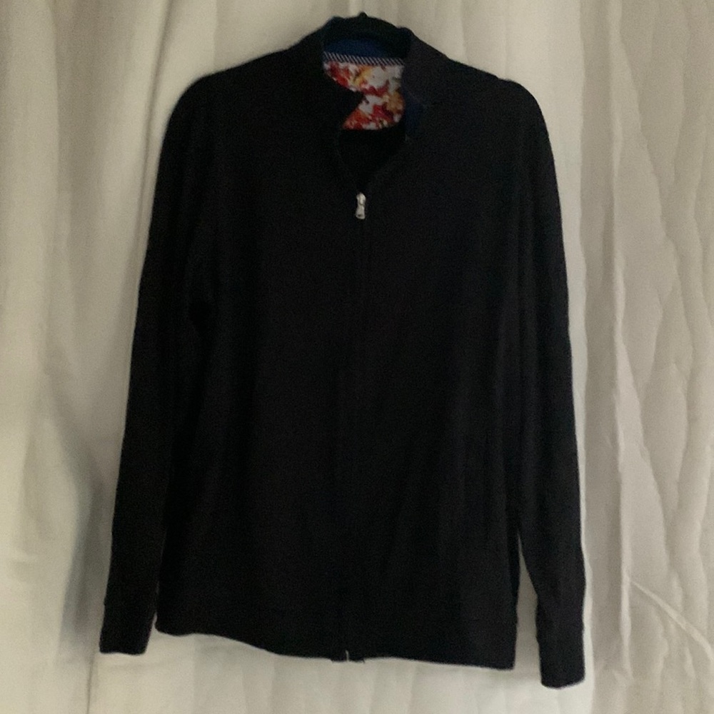 Robert Graham Zipper Front Cotton Jacket L